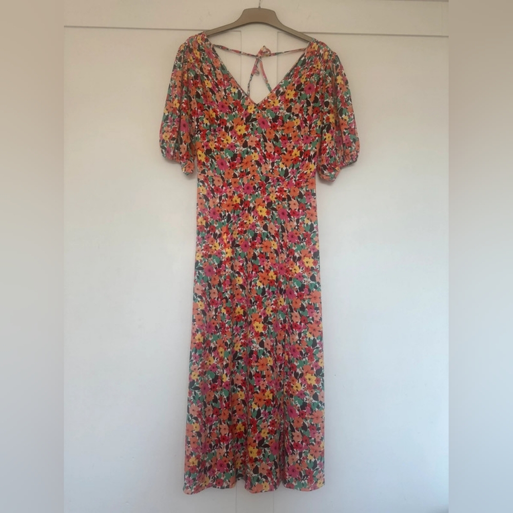 Floral Multicolor Women's Dress